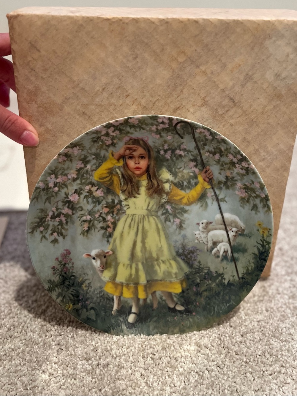 Vintage 1983 Reco Little Bo Peep Collector Plate COA & Box